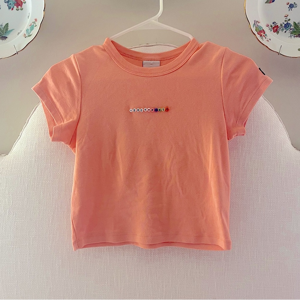 Teddy Fresh Women's Logo Bead Shrunken Tee (XS)